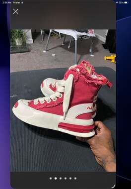 Valabasas Purpose High-Top Sneakers in Red